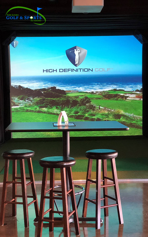 Gallery - The Links Golf - Indoor Golf HD Golf Simulators offers Championship Golf Courses, Complete Practice Facilities, Advanced Ball/Club Tracking, and Tournaments in Stoney Creek, Hamilton.